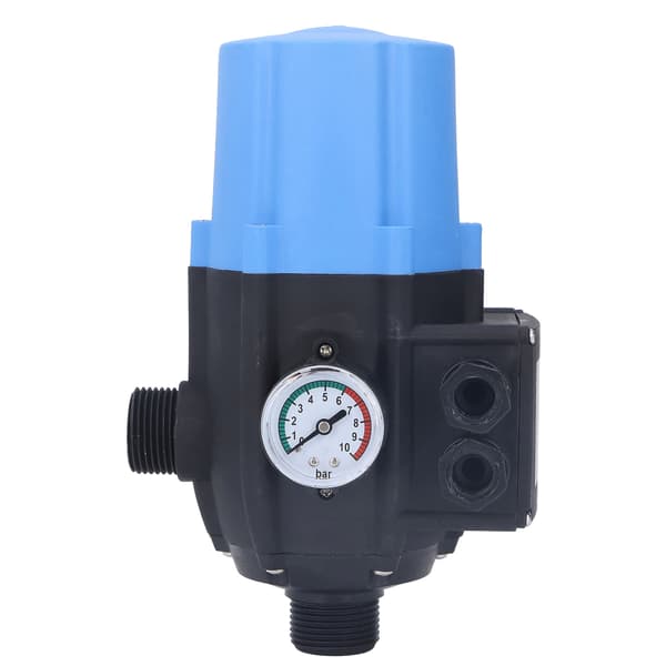 Water Pump Pressure Control Switch Waterproof Adjustable Automatic Blue Electronic Controller 0.75kw 110V-120V