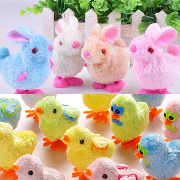 Easter Bounce Chick Broken Shell Chicken Multicolor Plastic + Plush Interactive Toys shape 3