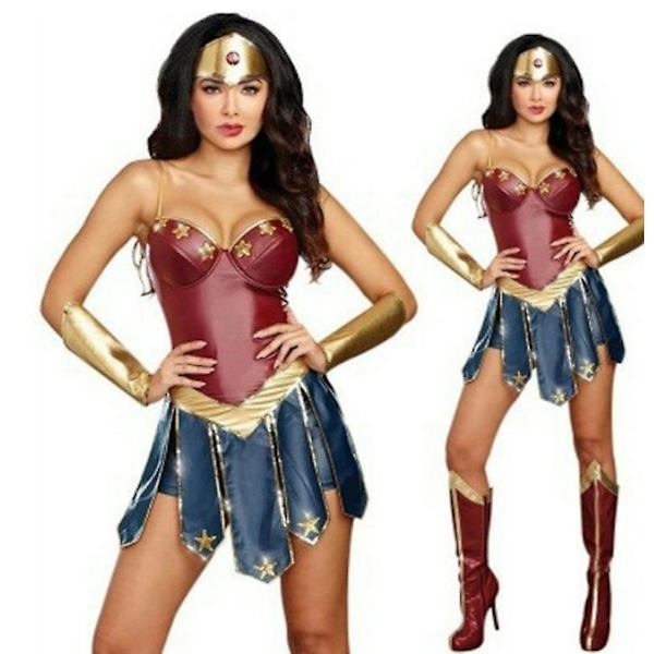 Wonder Woman -asuja Personalisoidut Halloween-haalarit Naisille -2 2XL