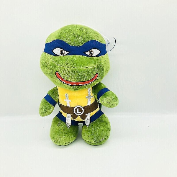 25 cm Teenage Mutant Ninja Turtles Tmnt Leo Raph mjuk plyschdocka leksak Blue