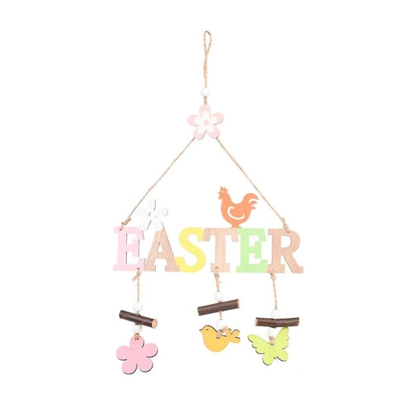 Hej forår påske brev træ hængende vedhæng Hjem fest festival dekoration Pendant,Easter