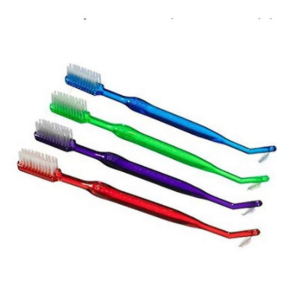 Ortodontisk Tandborste ~ V Trim + Interproximal Borste (4 Tandborstar)