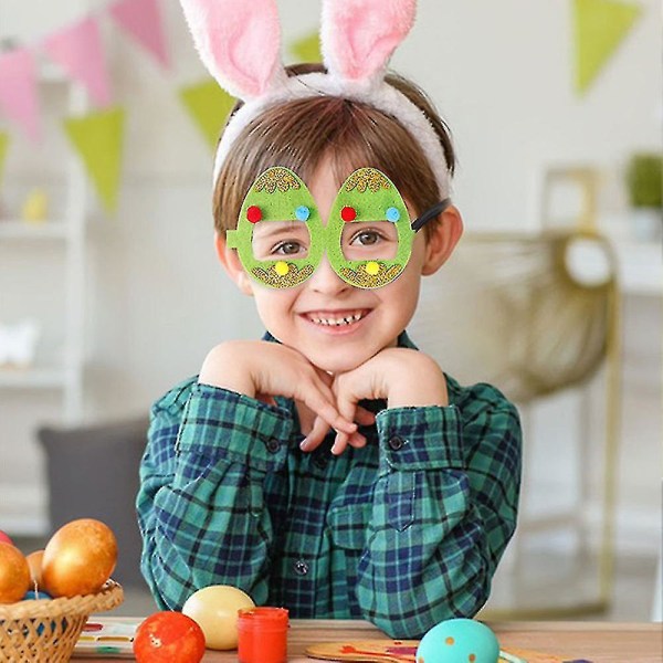 Pääsiäislasit Lapsille Muovi pääsiäismunalasit Chick Bunny Silmälasit Hyvää pääsiäistä Valokuvaustarvikkeet