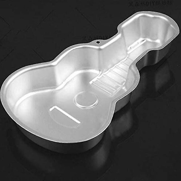 3D Aluminium Kakform Gitarrformad Bakform Födelsedagstårta Kökstillbehör Arbetskollega Presenter Semesterpresenter