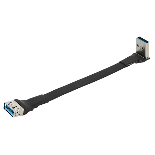 Usb 3.0-kabel Platt Usb-förlängningskabel Hane till Hona Datakabel Höger Vinkel 90 Grader Usb3.0 Förlängningssladd