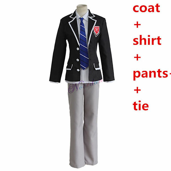 Anime Date A Live Itsuka Shido Cosplay-asu, Prinsessa Yatogami Tohka Tokisaki Kurumi Kouluuniformu Synteettinen Peruukki Hiukset Miehet Pojat Tokisaki KurumiWig XL