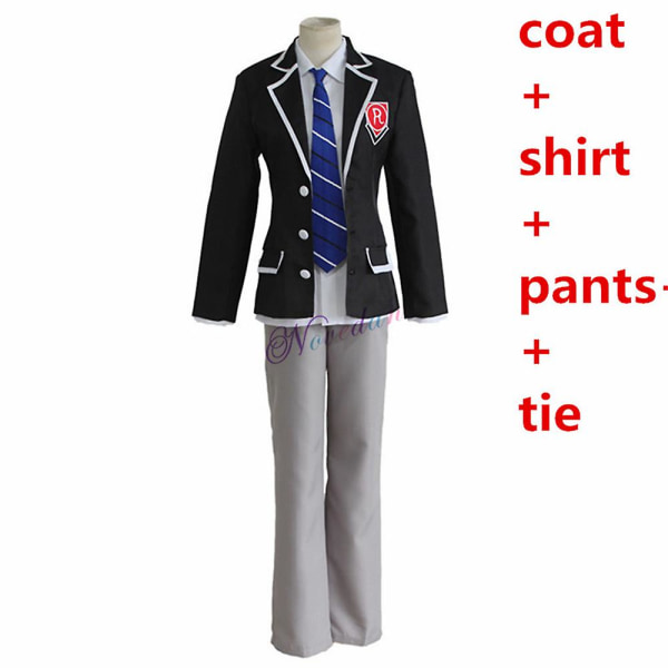 Anime Date A Live Itsuka Shido Cosplay Kostume Prinsesse Yatogami Tohka Tokisaki Kurumi Skoleuniform Syntetisk Paryk Hår Mænd Dreng Tobiichi OrigamiWig S