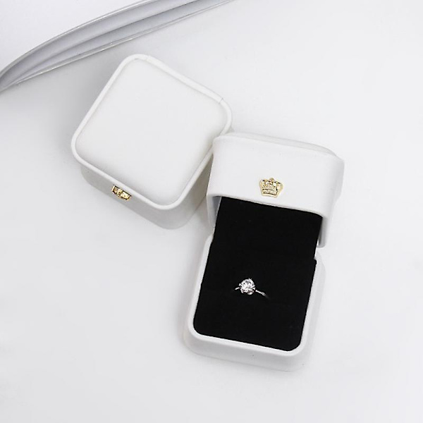 2023 Ny Fløjlsringæske Vintage Hængende Halskæde Smykkeskrin Stud Ring Hængende Armbånd B01 ring box