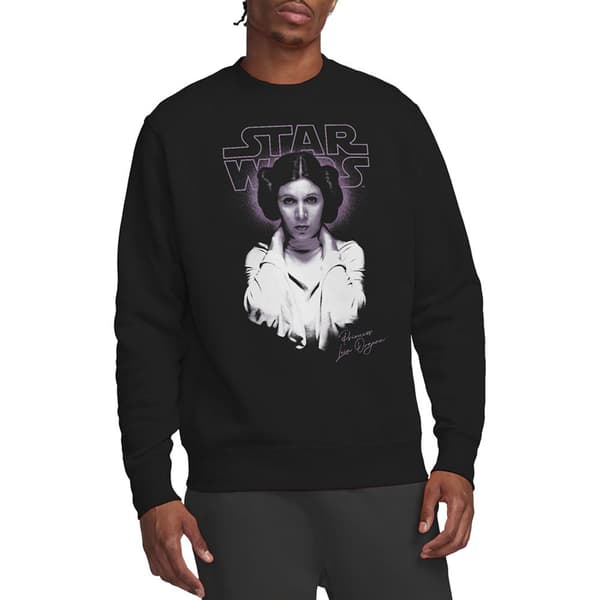 Star Wars Dame Princess Leia Portræt Sweatshirt L Sort Black L