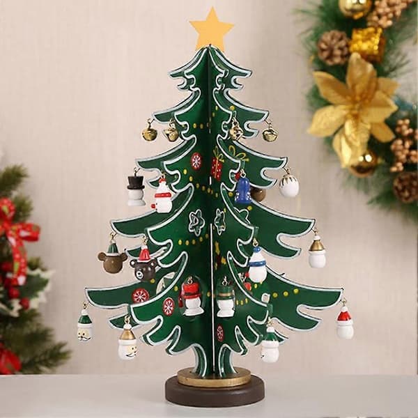 24-dagers adventskalender, DIY minijuletre med 24 pynteting, jule-nedtelling blindboks-gave til barn