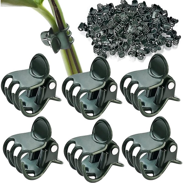 20 styks plantestøtteclips, klatreplanteclips, orkidéclips, stakholderclips, haveplastik plantestøtteclips, til planter, blomster-orkidé-stil