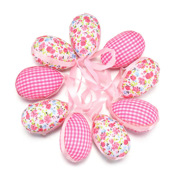 9 kpl/pakkaus Riippuva munakoristelu Särkymätön polystyreeni styroksi Mini Hyvää pääsiäistä Värikäs munakoriste kotitarvikkeet Pink
