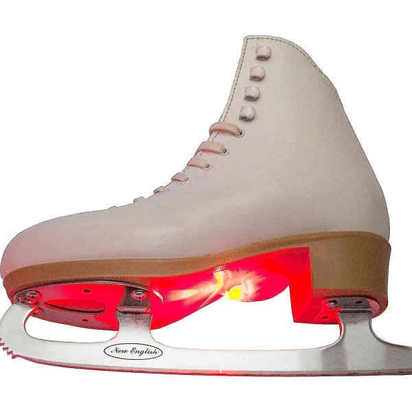 LED-skøytelys for belysning av skøyter, skateboard, sparkesykler, rulleskøyter og rullesko med utskiftbare batterier