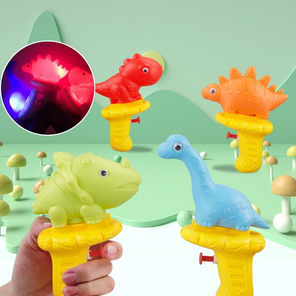 Veden roiskelemislelu, vuotamaton painonappityyppinen, hehkuva pimeässä, piirretty dinosaurus, kestävä kesäulkoilun uimiseen, vesisuihkulelu, loma-lahja Blue