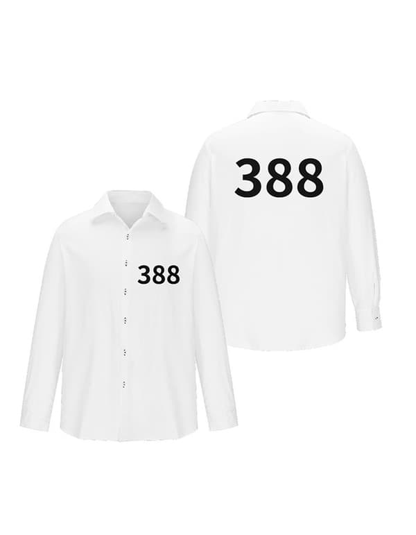 Squid Games 3-spiller Rollespilsdragt Sæt 388 388 4XL