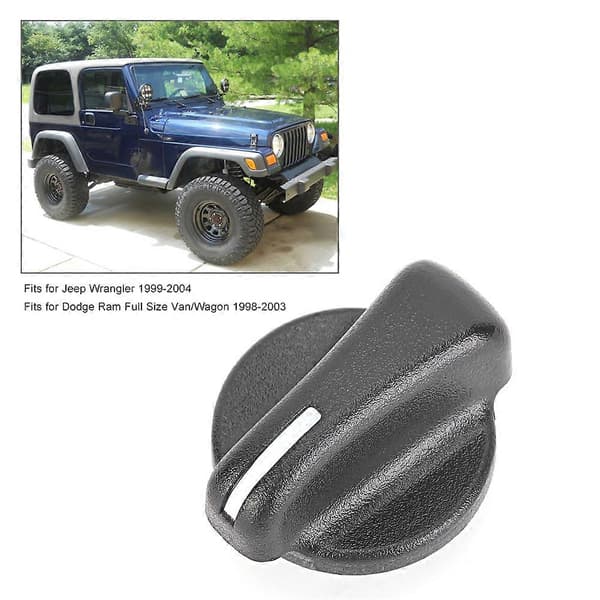 A/C luftkonditioneringspanelens kontrollratt 5011218AA passar för Jeep Wrangler 1999-2004