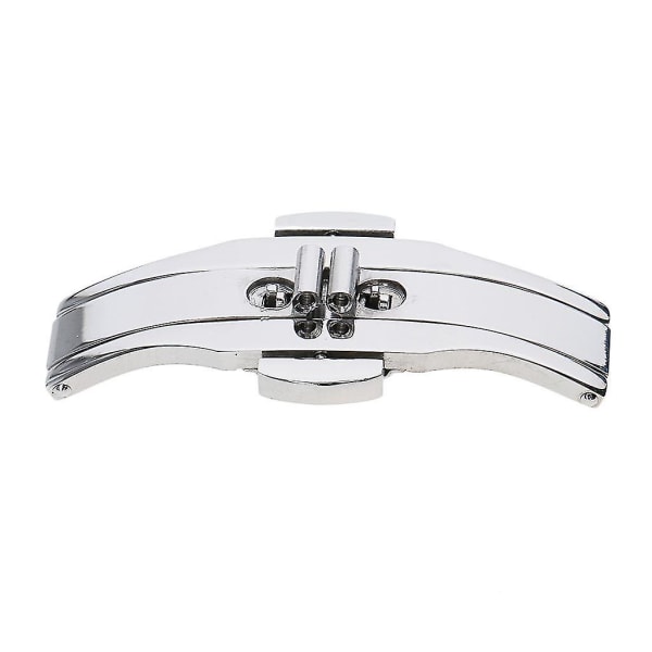 Dobbelt Trykknap Butterfly Deployment Urremspænde i Rustfrit Stål - 5x18mm 6x21mm