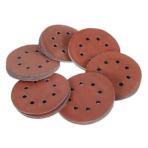 Rundt sandpapir til 125 mm polering