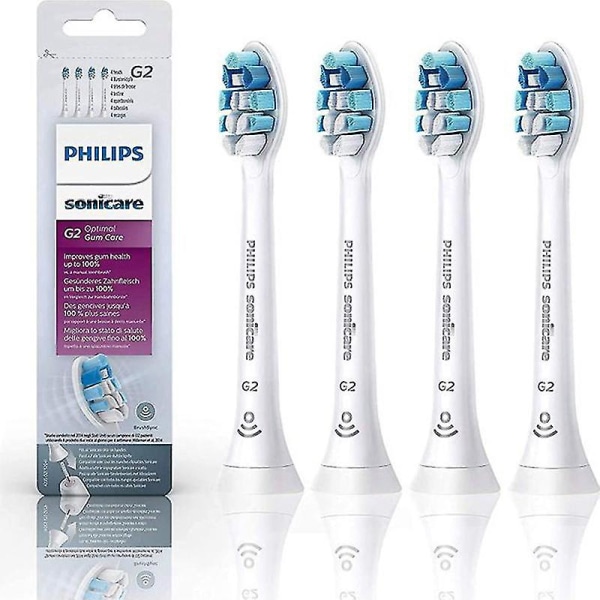 4 st Ersättningsborsthuvuden för Philips Sonicare C1 C2 G2 W2 Proresults G2