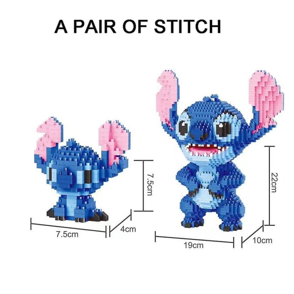 Liten tegelpusselleksak tecknad stitch