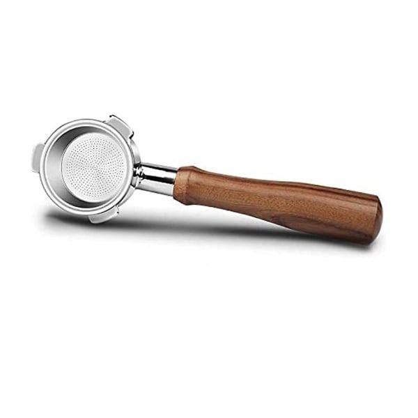 Pohjaton Portafilter 51mm EC680/ec685 Kahvikoneelle Suodatin 51mm, Kolme Korvaa Puinen Kahva