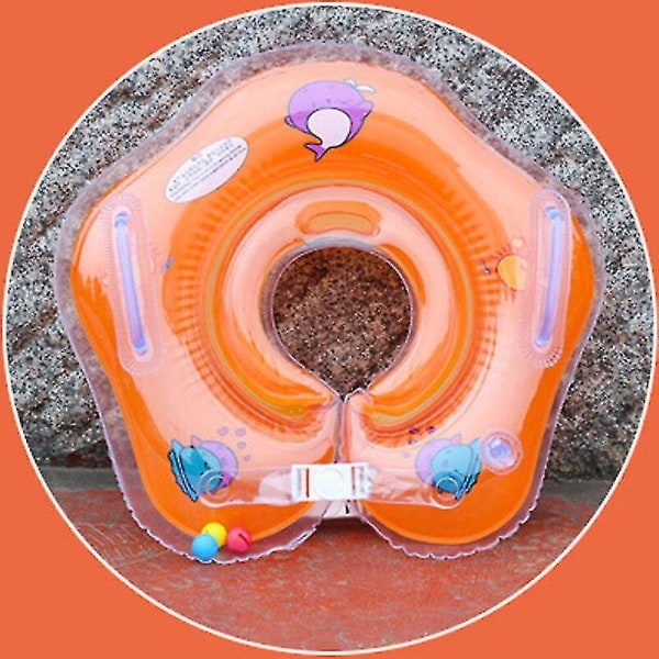 Toddler vastasyntyneen puhallettava baby uimapanta, turvaapuallasrengassarja Orange