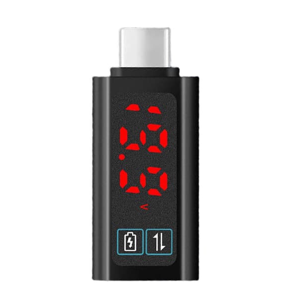 Type C-adapter 100W ladekapasitet Synlig strømdisplaykontakt USB C hurtigladeadapteromformere Red font