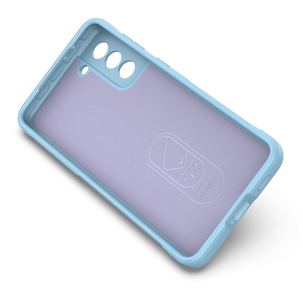 For Samsung Galaxy S21+ 5g robust telefondeksel Støtsikkert mykt TPU-beskyttelsesdeksel Baby Blue