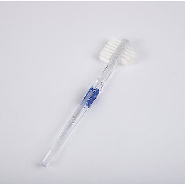 Pakk protesebørste Renseverktøy for falske tenner Dobbeltsidig tannbørste