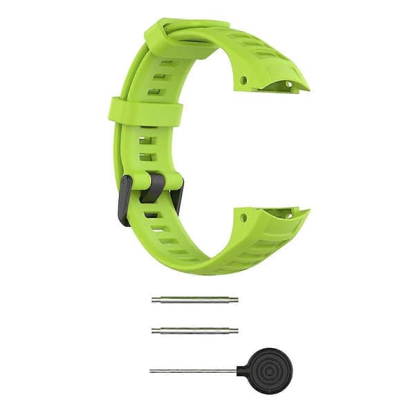 Silikone Urrem til Garmin Instinct Tactical/Instinct Tide/Instinct 2/Instinct Armbånd med Sort Spænde Lime
