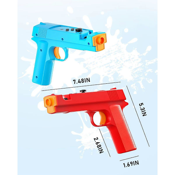 Skyde Spil Pistol til Nintendo Switch/Switch OLED JoyCon Controller (Blå Rød)