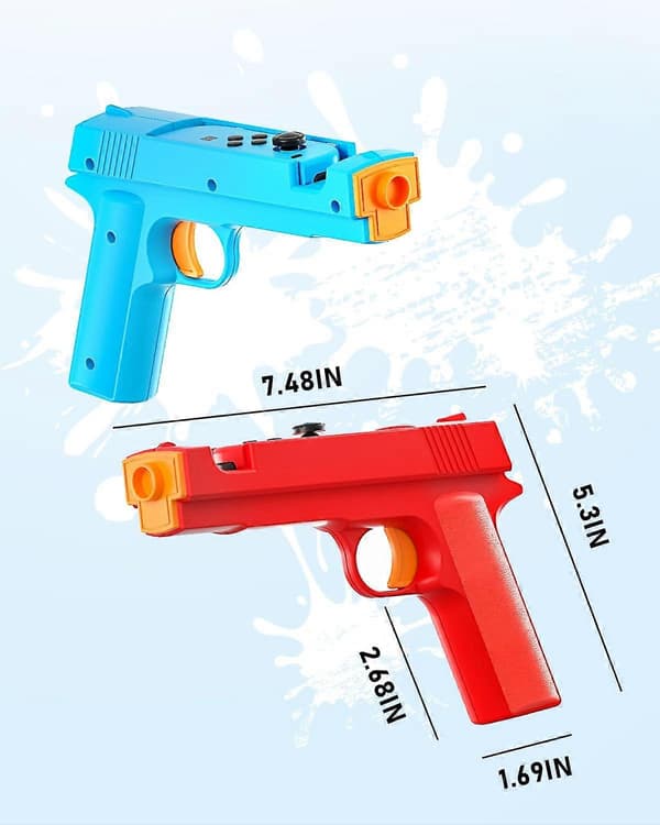Skytepistol for Nintendo Switch/Switch OLED JoyCon-kontroller (Blå Rød)
