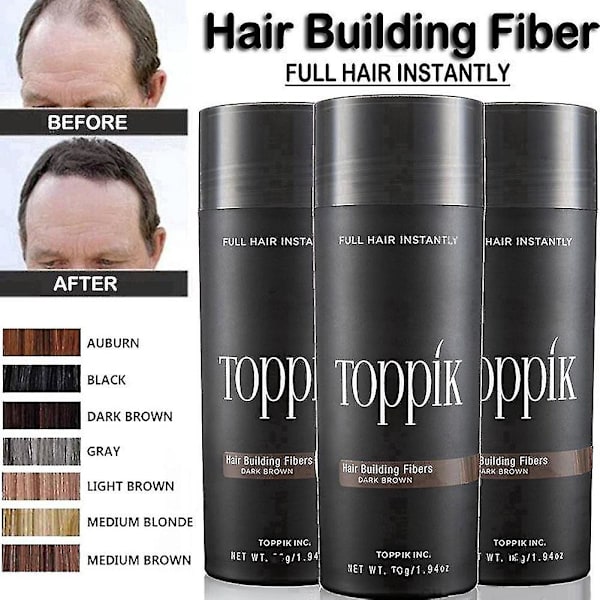 27,5g Instant Tykning Hårfjernelse Byggefibre Applikator Styling Pulver Bosaid Grey