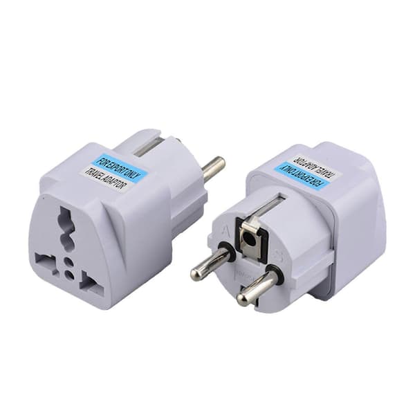 Reiseplugg EU-stikkontaktadapter 250V 10A reiseadapter reiselader