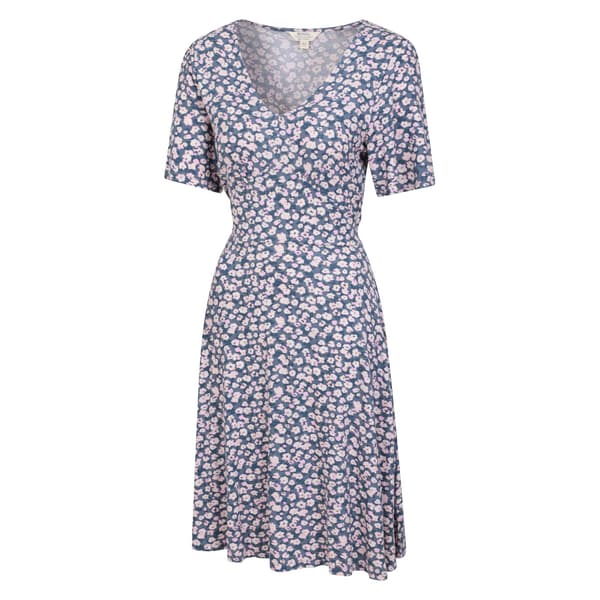 Mountain Warehouse Dame Como Blomsterkjole 12 Grå Grey 12 UK