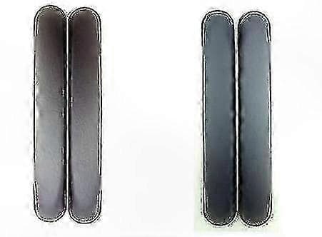 Rullestol Armlene Puter - 2 Pakke Universale Polstrede Lær-kompatible Armputer Black Leather handrail Short