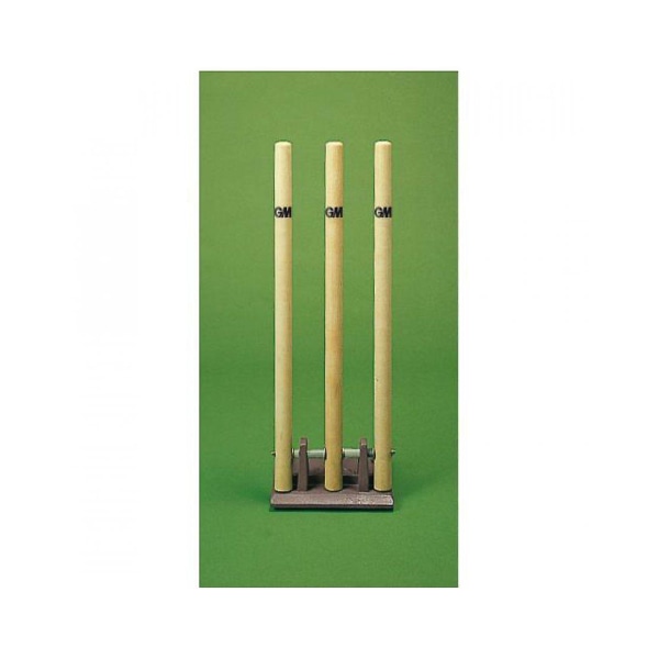 Gunn & Moore Cricket Stumps - Springbok Solid Støbejern Base - Heavy Duty