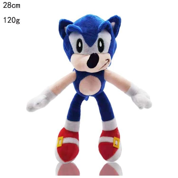 Ny Hedgehog Super Sonic Plyschleksak Super Talande Sony Docka svart black 18cm