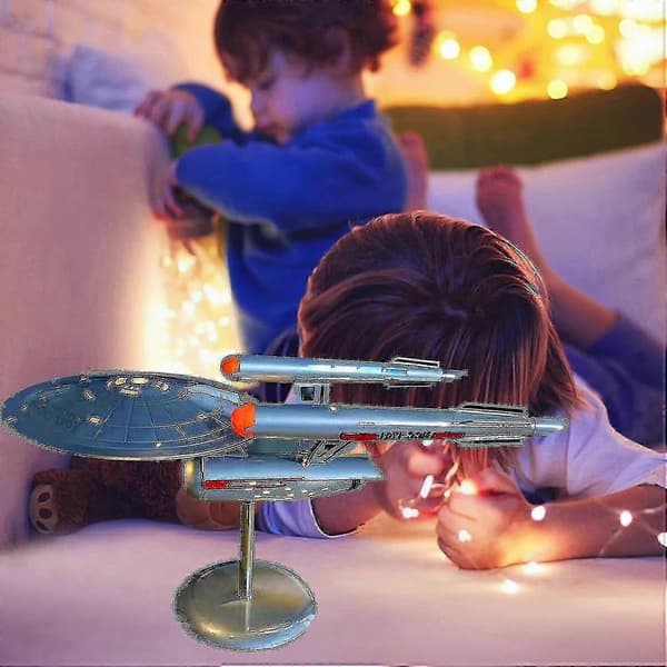 Star Trek USS Enterprise NCC-1701 Model i rustfrit stål til boligindretning og samling