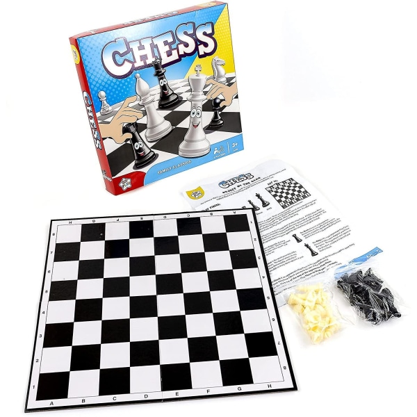 Barn spelar schack Familjeklassiker Brädspel 2 spelare Första set Lär dig 3+