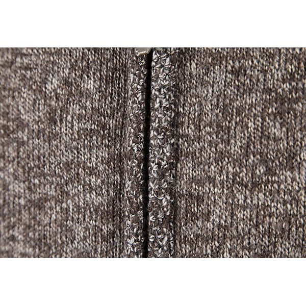 Strikkede afslappede cardigans til mænd mørkegrå Dark Grey L