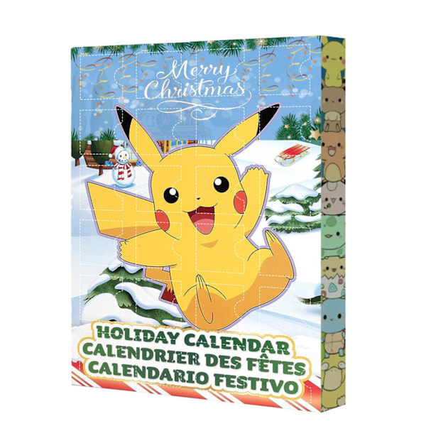 Julekalender med 31 stk. Kawaii Actionfigurer Pikachu Model Dukkesamling Legetøj til Børn Drenge Gave pattern-calendarl