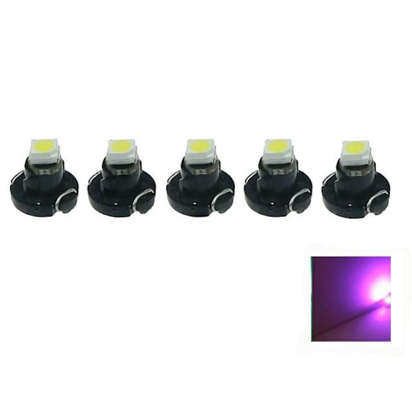 T4.2 T4 Neo Wedge 5-pak med pink LED-chip instrumentbelysning 1 1 1 Pink 5-pack