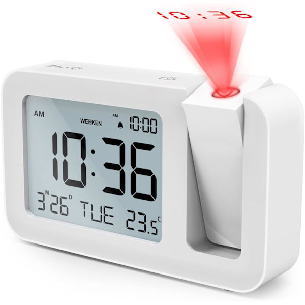 Portable Digital LED Alarm Clock with 6.5\" LED Display