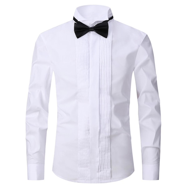 Dress Shirt Male Tuxedo Collar  Groomsman"s Dress Groom Wedding Shirt Male