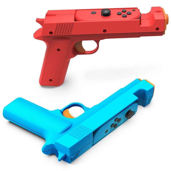 Ammuntapeliase Nintendo Switch/Switch OLED JoyCon -ohjaimelle (sininen punainen)