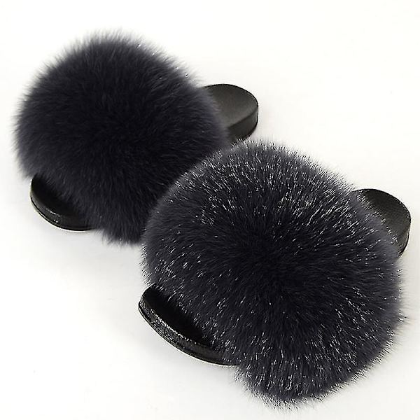 Sommerpels-Tøfler Fluffy Søde Plys Damestøfler Luksuriøse Charmerende Sandaler Xnr153 44