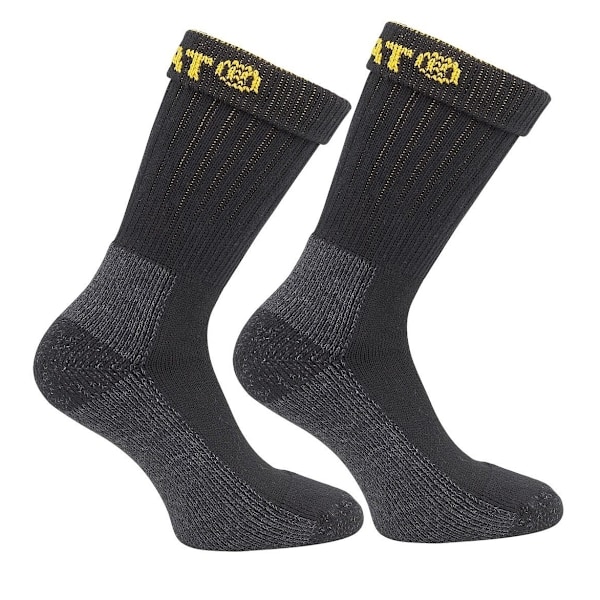 Caterpillar Industrial Work Sock 2 Pk / Miesten Sukat 6-11 Musta Black 6-11