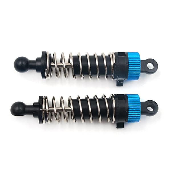 2-pak 1/18 skala frontstøddæmper til Wltoys A979 Buggy DIY-dele Blue