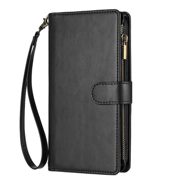 Compatible With Oppo Reno 7 5g Wallet Case Premium Zipper Large Space Flip Pu Leather Cover